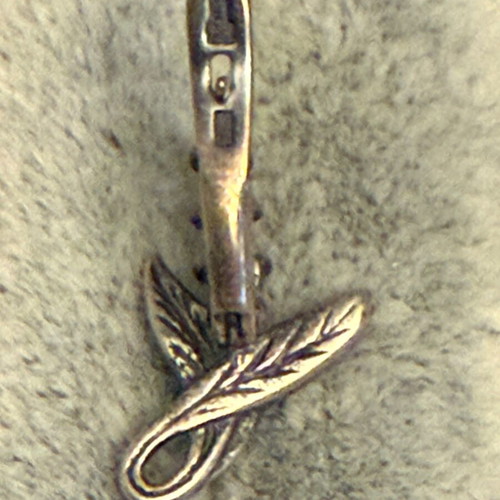 Jenavi silver earrings new with zirconia