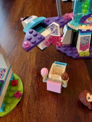 Lego Friends Amusement Park Space Ride carousel used, set 41128 with manual