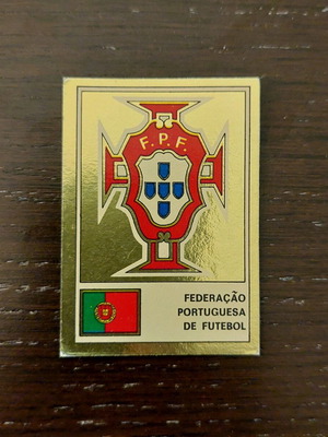 Federacao Portuguesa De Futebol Panini αυτοκόλλητο σαν καινούργιο 1975