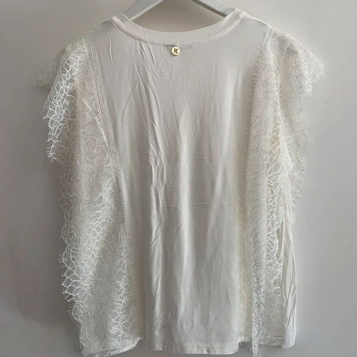 Koralline blouse white M/L like new