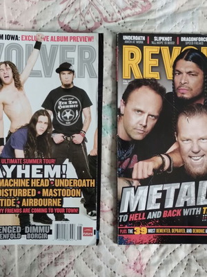 Revolver metal magazines, August and October 2008