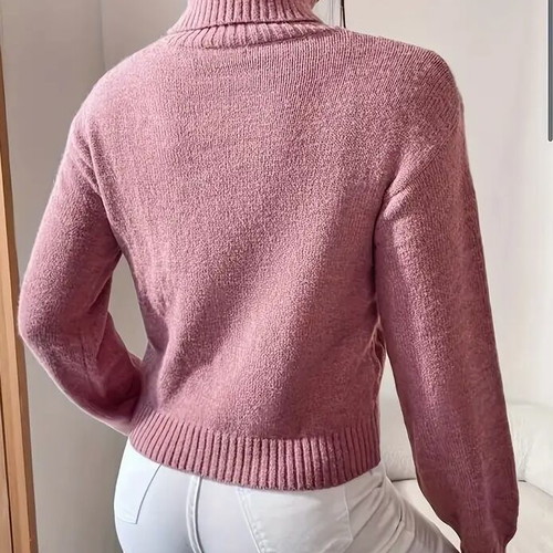 Woman's pink knitted sweater size small new