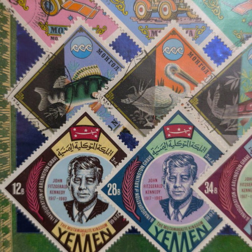 Stamp card new with 50 collectible stamps