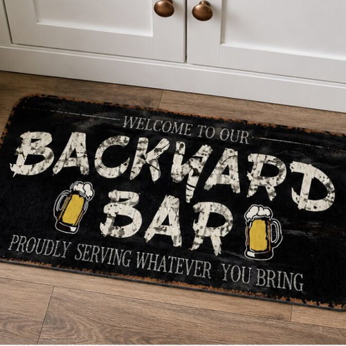 Backyard Bar kitchen rug 40x60 cm vintage design