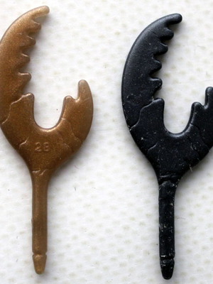 Όπλα Τερατομάχου Κάβουρα Τερατομάχοι Battle Beasts Crusty Crab El Greco, 2 τεμάχια, vintage 80's καινούργια