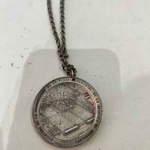 Religious pendant used, depicting Our Lady of Guadalupe 5cm