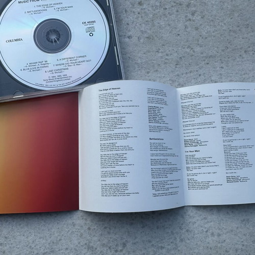 Wham! Music From The Edge Of Heaven CD like new, pop