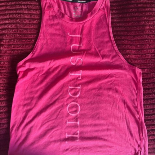 Nike sports tank top, pink, size S