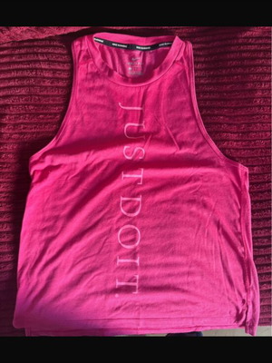 Nike sports tank top, pink, size S
