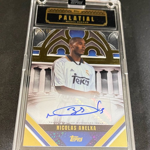Palatial card Real Madrid Nicolas Anelka used, autograph 10