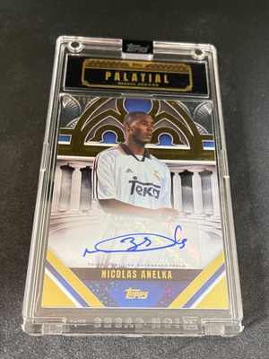 Palatial card Real Madrid Nicolas Anelka used, autograph 10