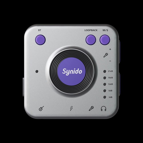 Synido Live Dock A20 Audio Interface like new, silver edition