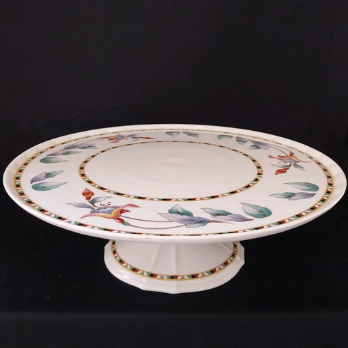 Furstenberg Germany vintage cake stand with foot