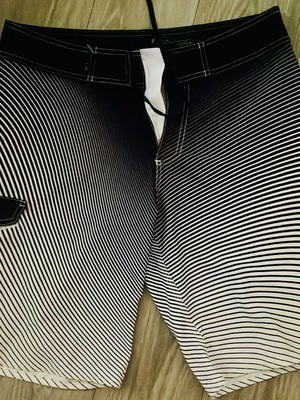 Redley men's swim shorts used, black and white, size 42