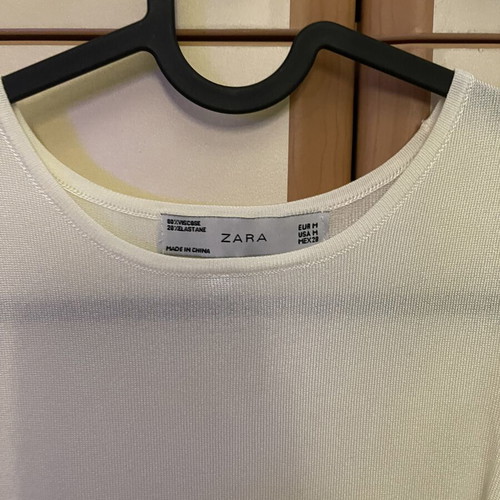 Zara twin set like new, white, size M