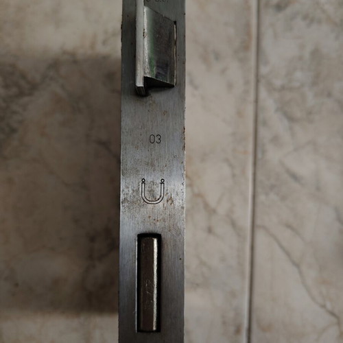 House door locks with handles and peephole