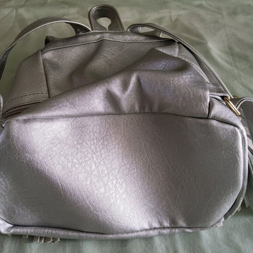 Women's silver backpack like new