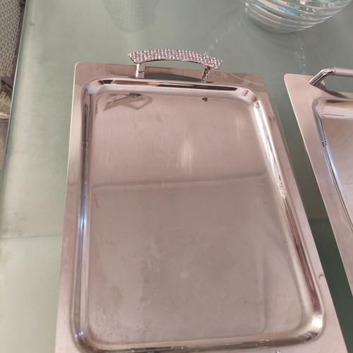 Vianox set of 2 stainless steel 18/10 serving trays