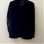 Αντρικό βελούδινο σακάκι Zara, No50, καφέ σκούρο