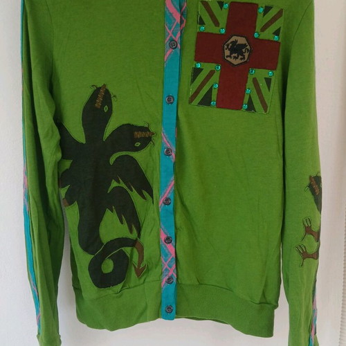 Custo Barcelona cardigan with unique multicolor design
