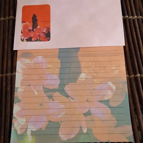 Vintage letter writing sets used, pack of 5 from 1980