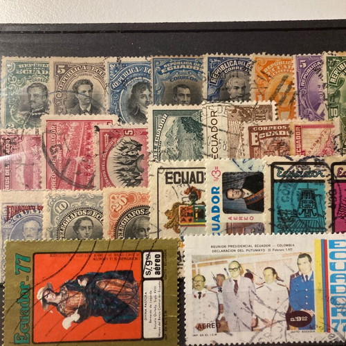 Ecuador 29 stamps used, sealed