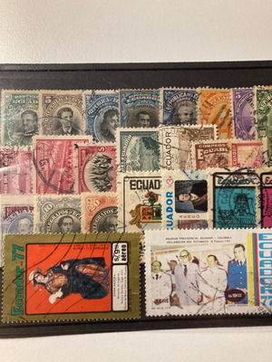 Ecuador 29 stamps used, sealed