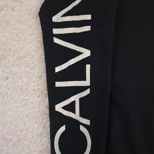 Calvin Klein Jeans Black Hoodie used with Distressed Logo