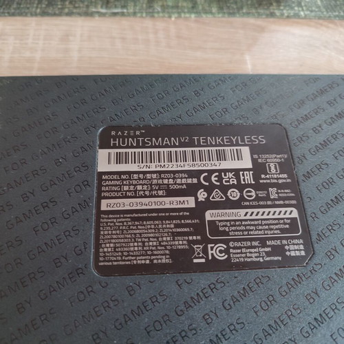 Razer Huntsman TKL keyboard like new