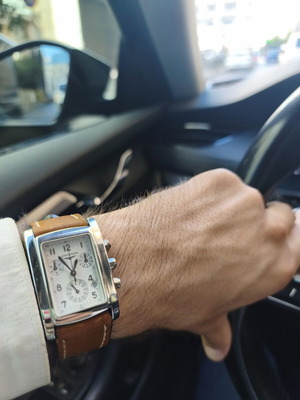 Longines Dolce Vita ρολόι χρονογράφος quartz, λευκό καντράν
