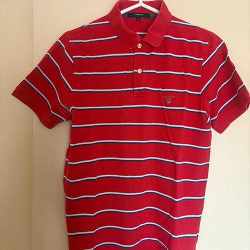 GANT men's short-sleeve polo shirt like new, size S, red