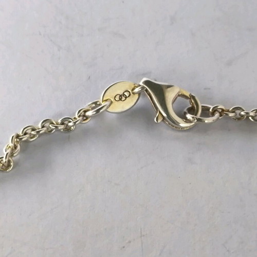 Links of London 925 silver necklace like new, 89 cm, with rose gold