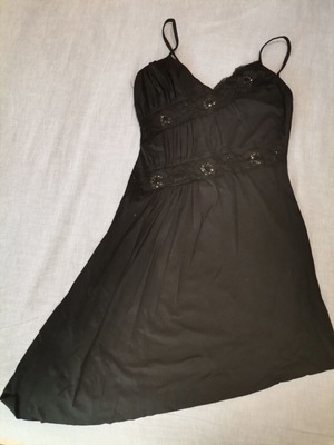 Leg Avenue dress black like new, fitted with subtle shine