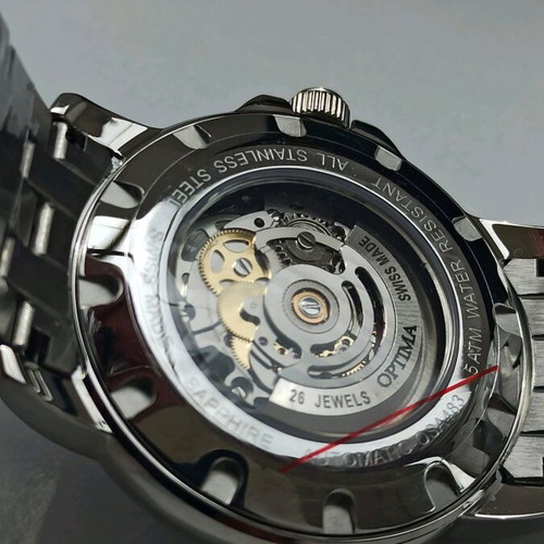 Optima Stobli Skeleton Swiss Automatic Watch new