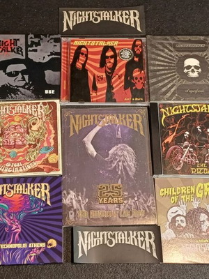 Nightstalker Complete Discography 11 CDs and 1 DVD like new