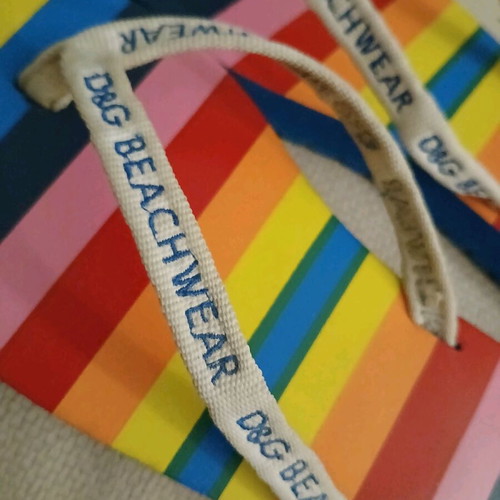 D&G Beach colorful children's flip-flops new size 33-34