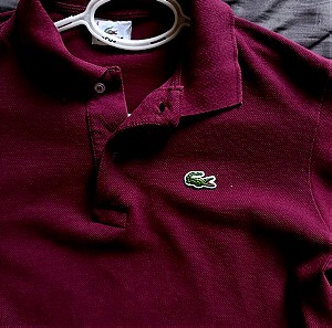 Lacoste polo shirt  μωβ size M