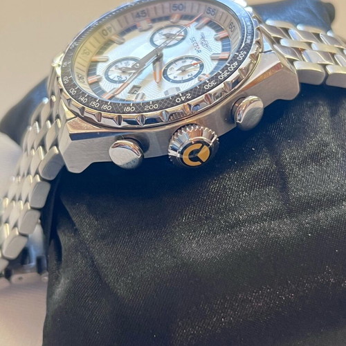 Sector Chronograph 44 mm like new, men's, silver