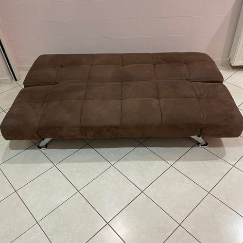 Sofa bed brown like new
