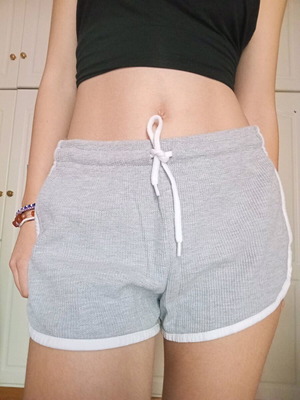 Primark grey shorts like new, size S