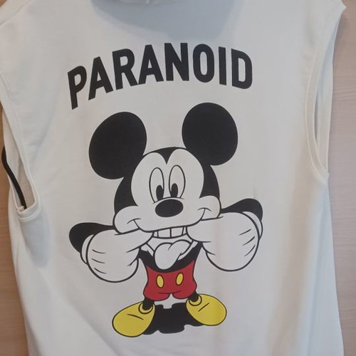 Sleeveless jacket small men's with Mickey Mouse print