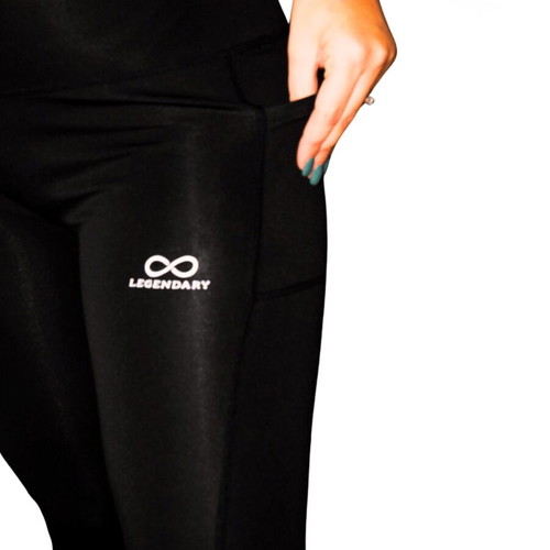 Legendary Yoga Leggings Flexyoga, black, 7/8 length