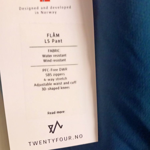 Twentyfour Flåm LS women's hiking pants new, size 3XL, blue and turquoise