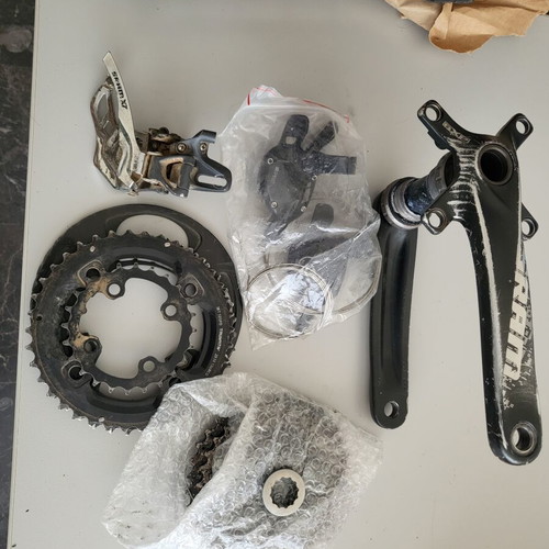 Sram Mini Groupset 10 Speed used with shifters, crankset, cassette, derailleur