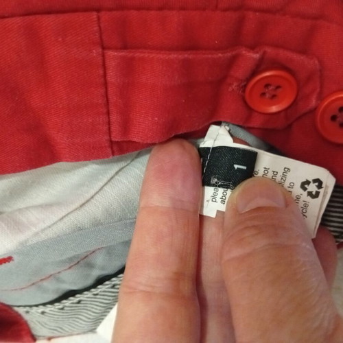 Pants used with 40 cm waist and tear on back pocket