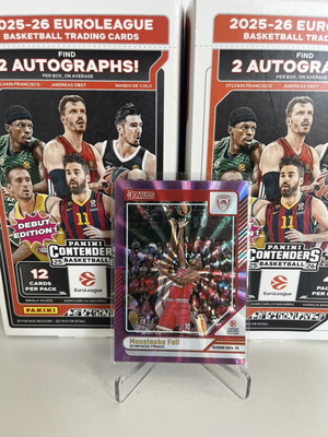 Moustapha Fall 2024-25 Panini Donruss EuroLeague Purple Laser Card