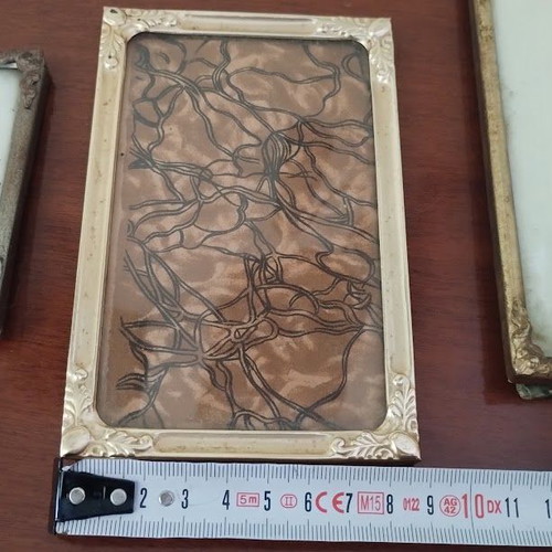 Vintage frames set of 3 used, metal embossed, collectible