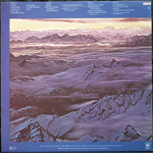 Santana Moonflower vinyl like new, Latin