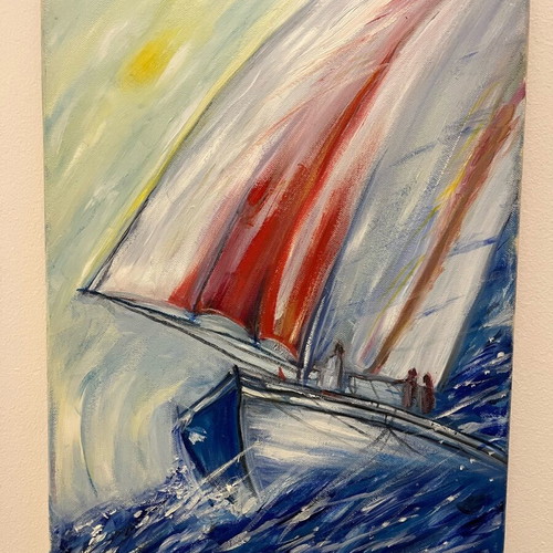 Oil painting on canvas like new, 30x50