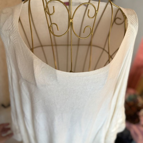 White Viscose Dress made in Europe like new